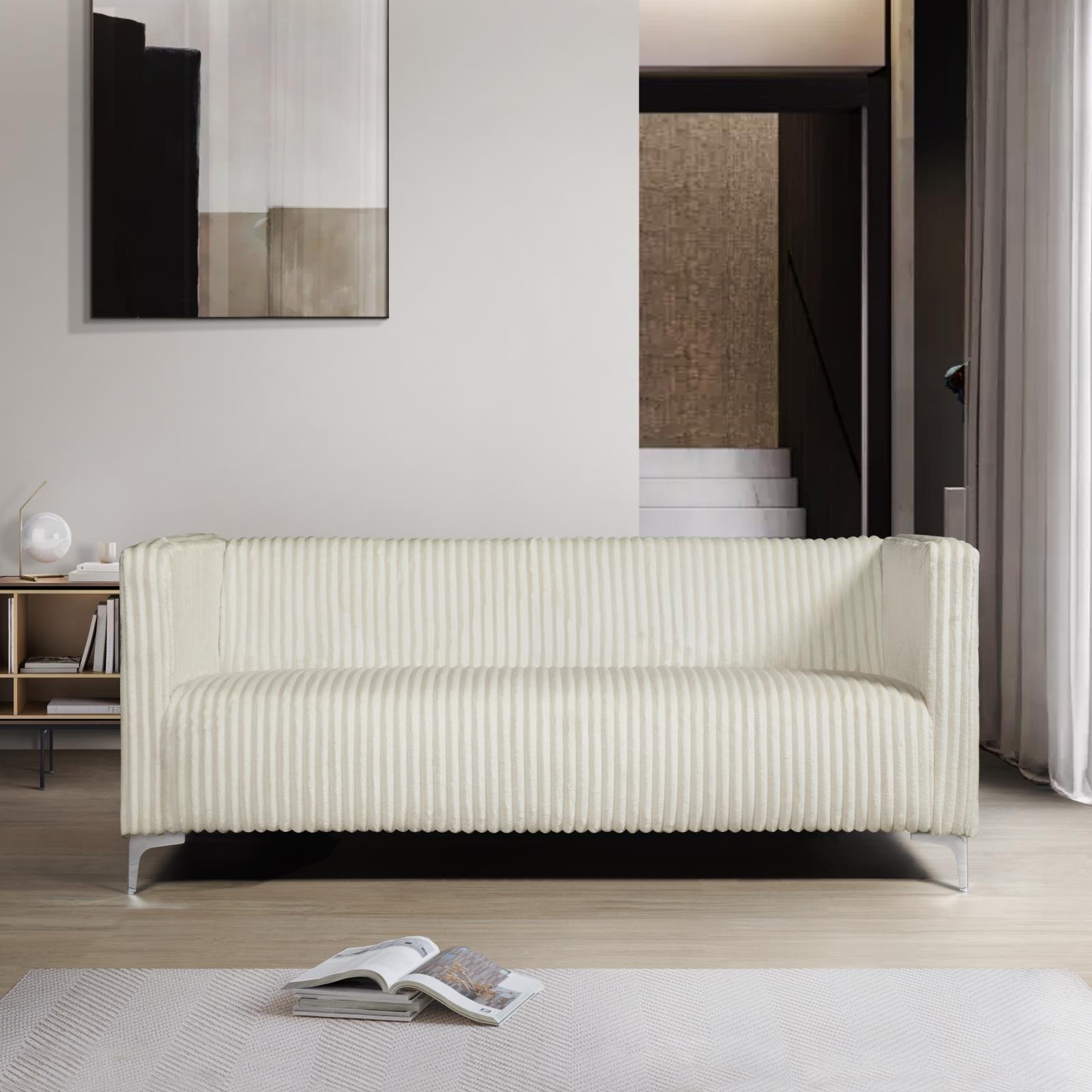 Austin Cream Sofa — view 3