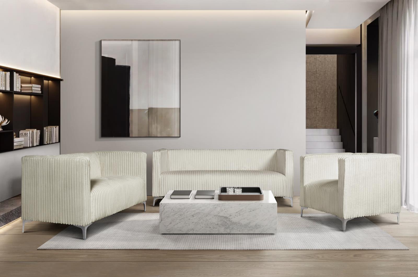 Austin Cream Sofa & Loveseat