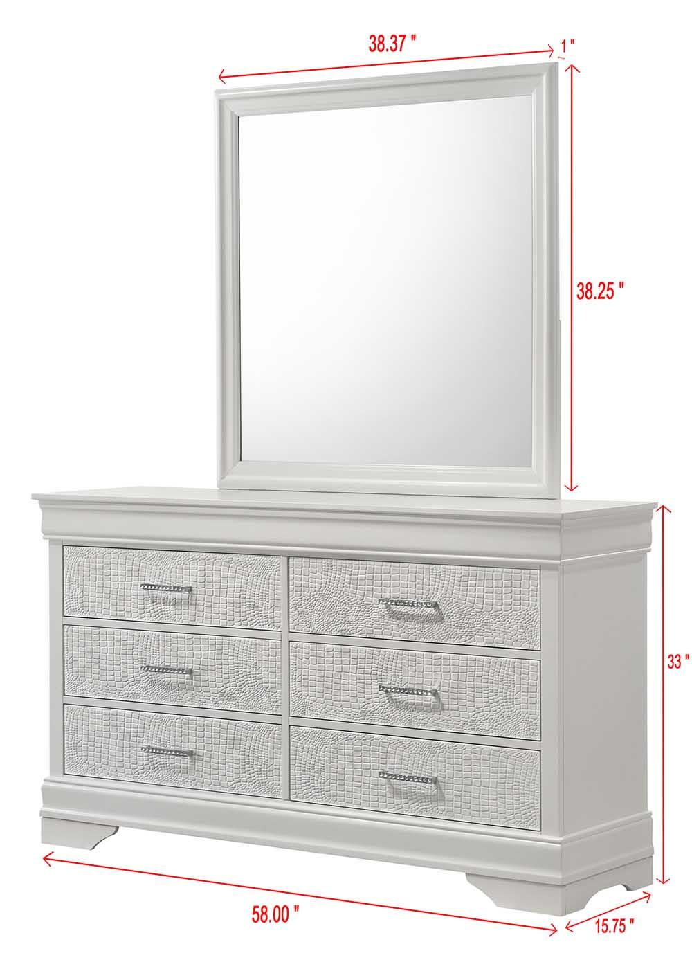 Arya White Mirror