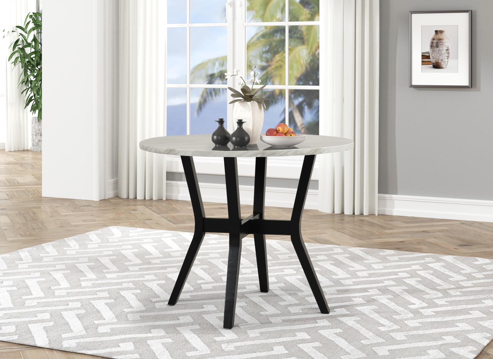 Ariana White & Black 5-Piece Pub Table Set — view 4