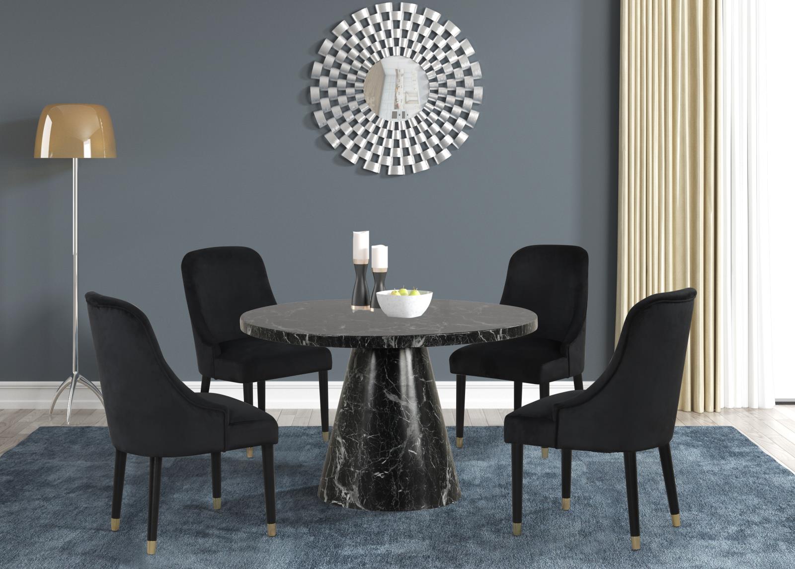 Eva Black Dining Table — view 3