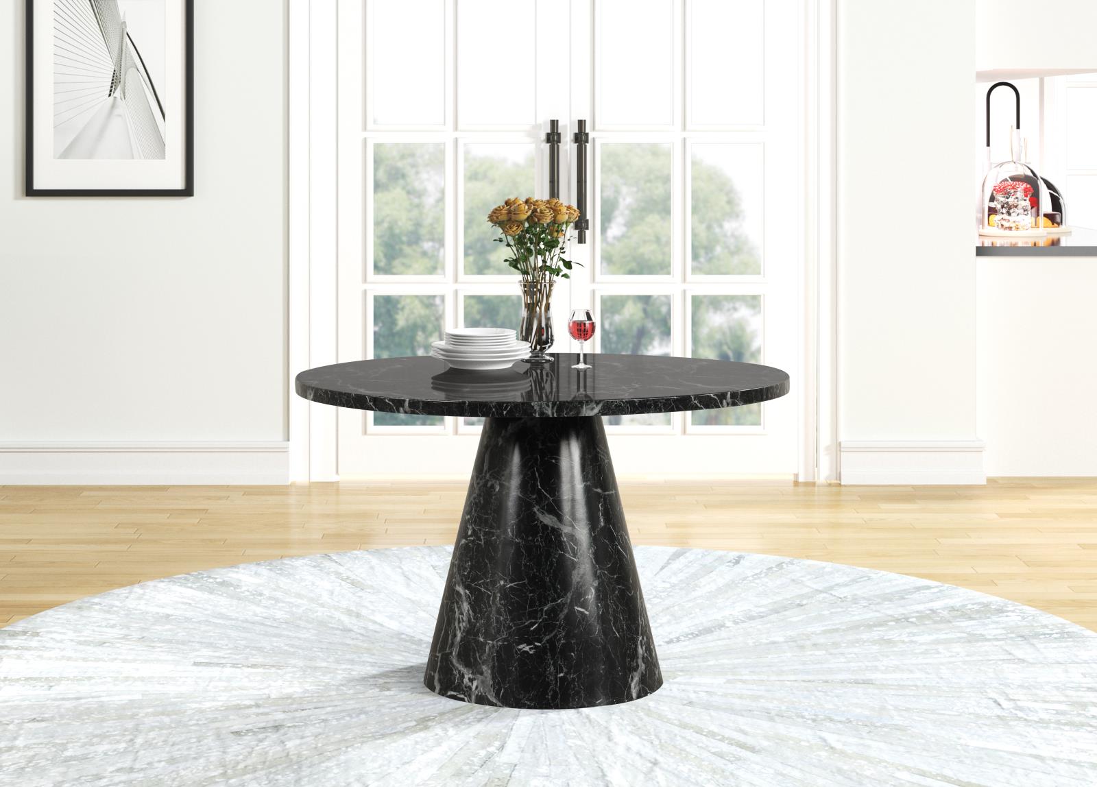Eva Black Dining Table