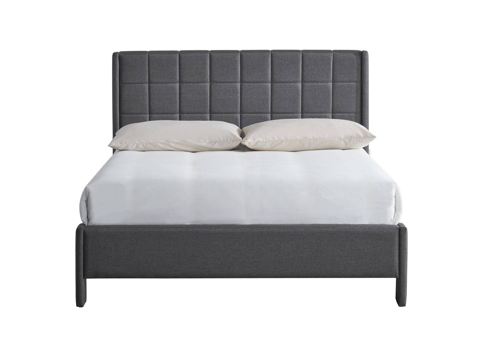 Angelina Gray Upholstered Full Bed