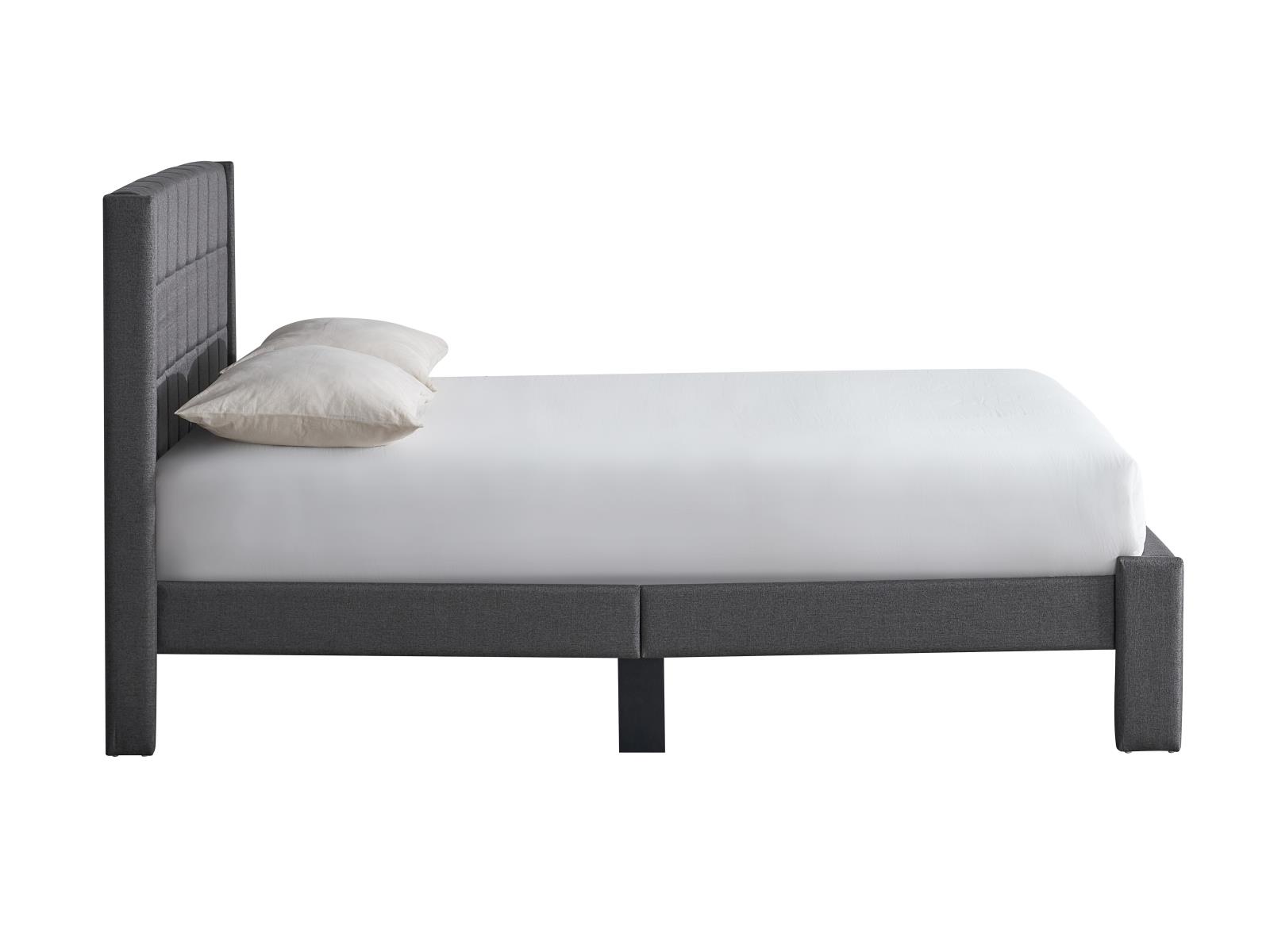 Angelina Gray Upholstered Full Bed — view 2