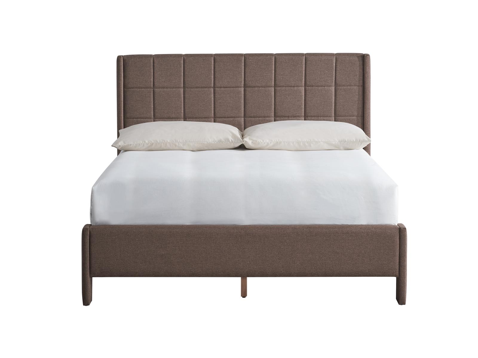 Angelina Brown Upholstered Full Bed