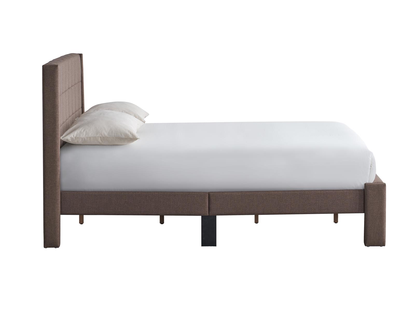 Angelina Brown Upholstered King Bed — view 2