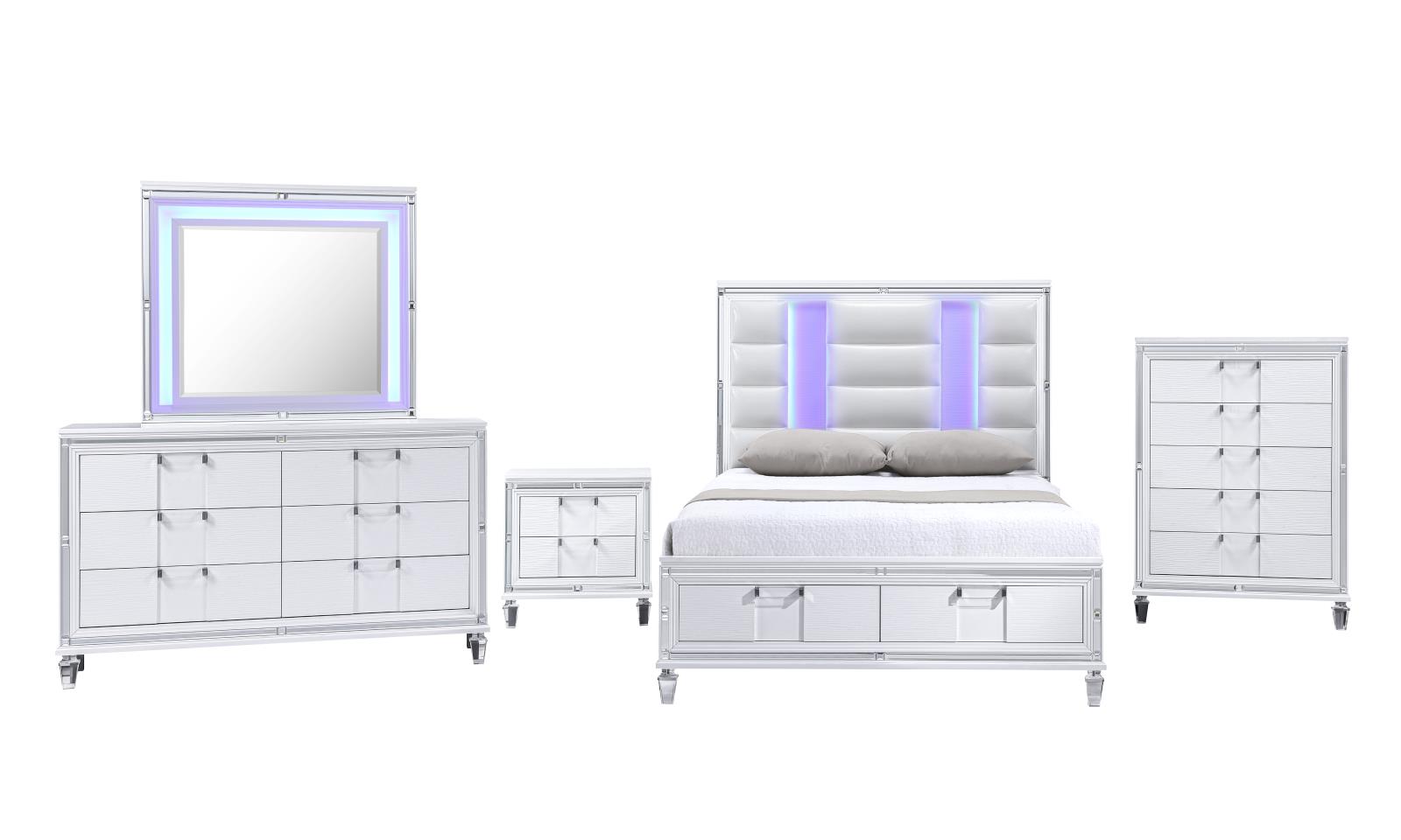 Olivia White 5-Drawer Chest — view 4