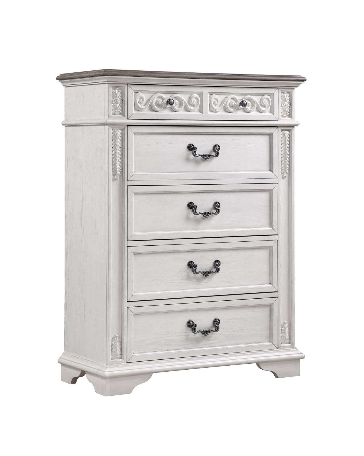 Archi White 6-Drawer Chest