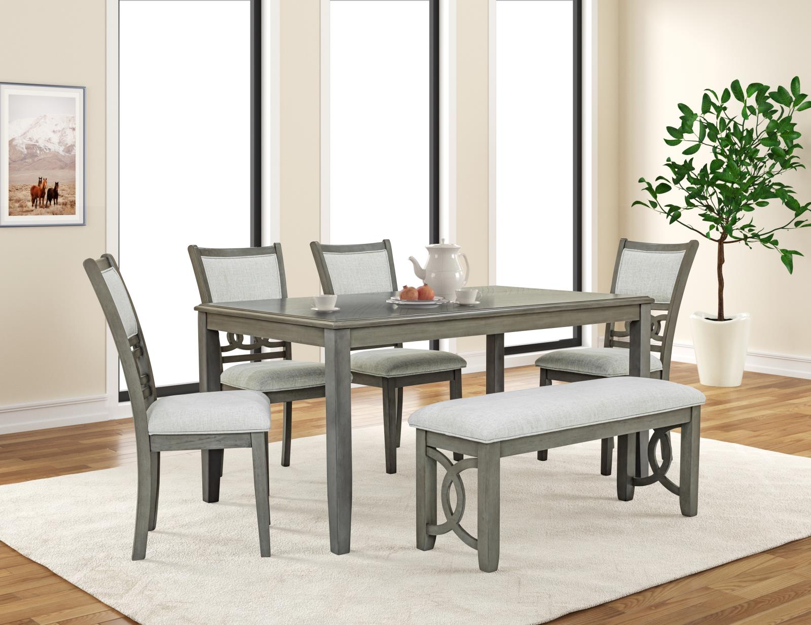 Sabrinal Gray 5-Piece Dining Set
