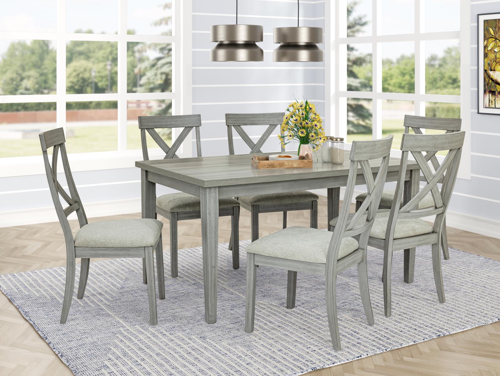 Miral Gray Dining Table — view 2