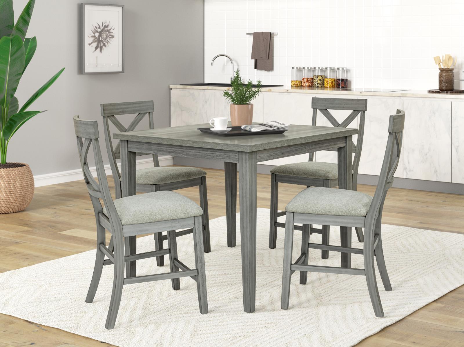 Miral Gray Pub Table — view 2