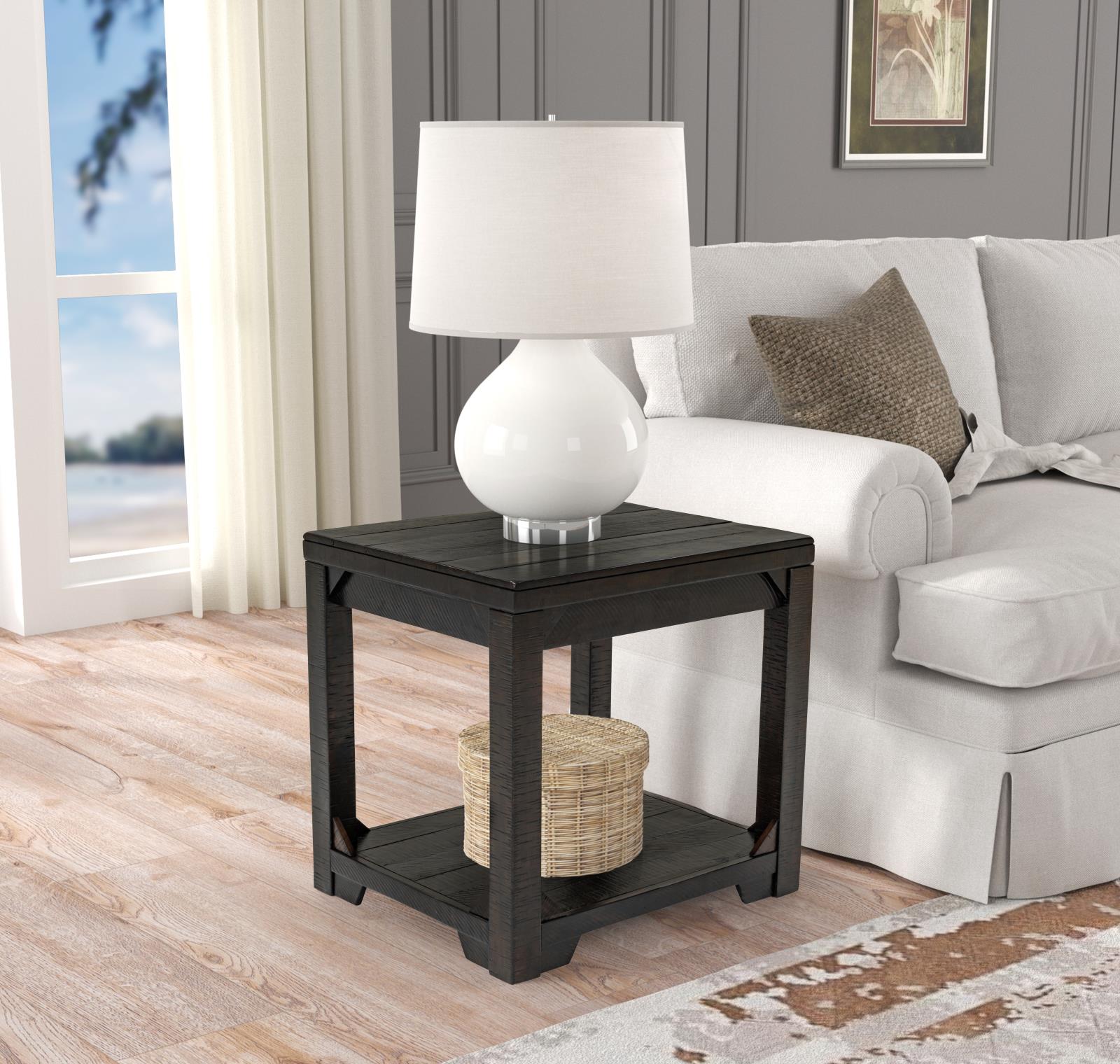 Abby Dark Espresso Lift-Top Coffee Table with Storage Shelf — view 4
