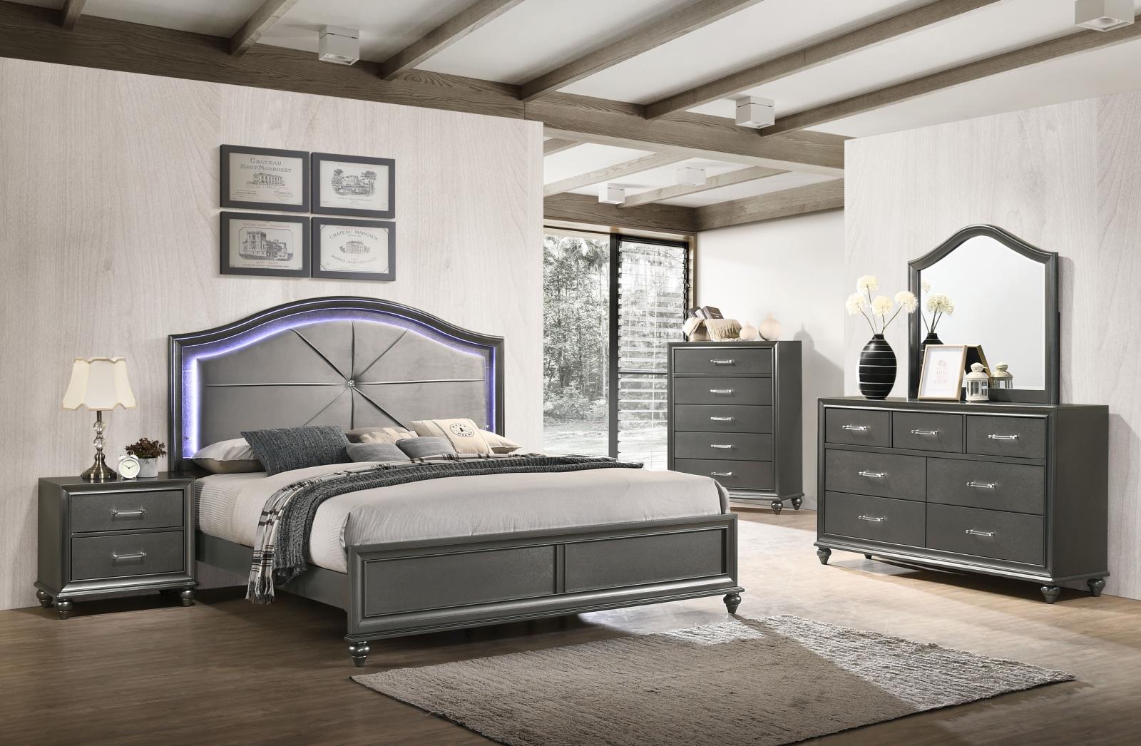 Glenwood Gray 2-Drawer Nightstand