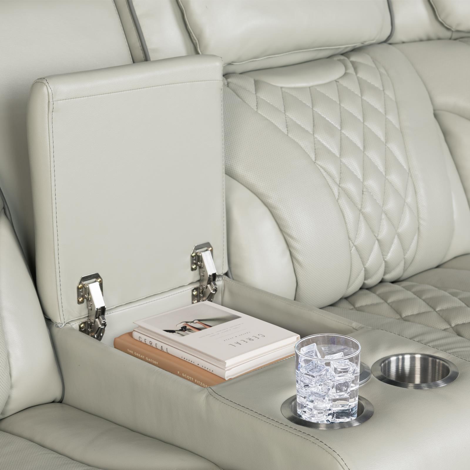 All Star 3-Piece Gray Power Sectional with Power Headrest — view 5