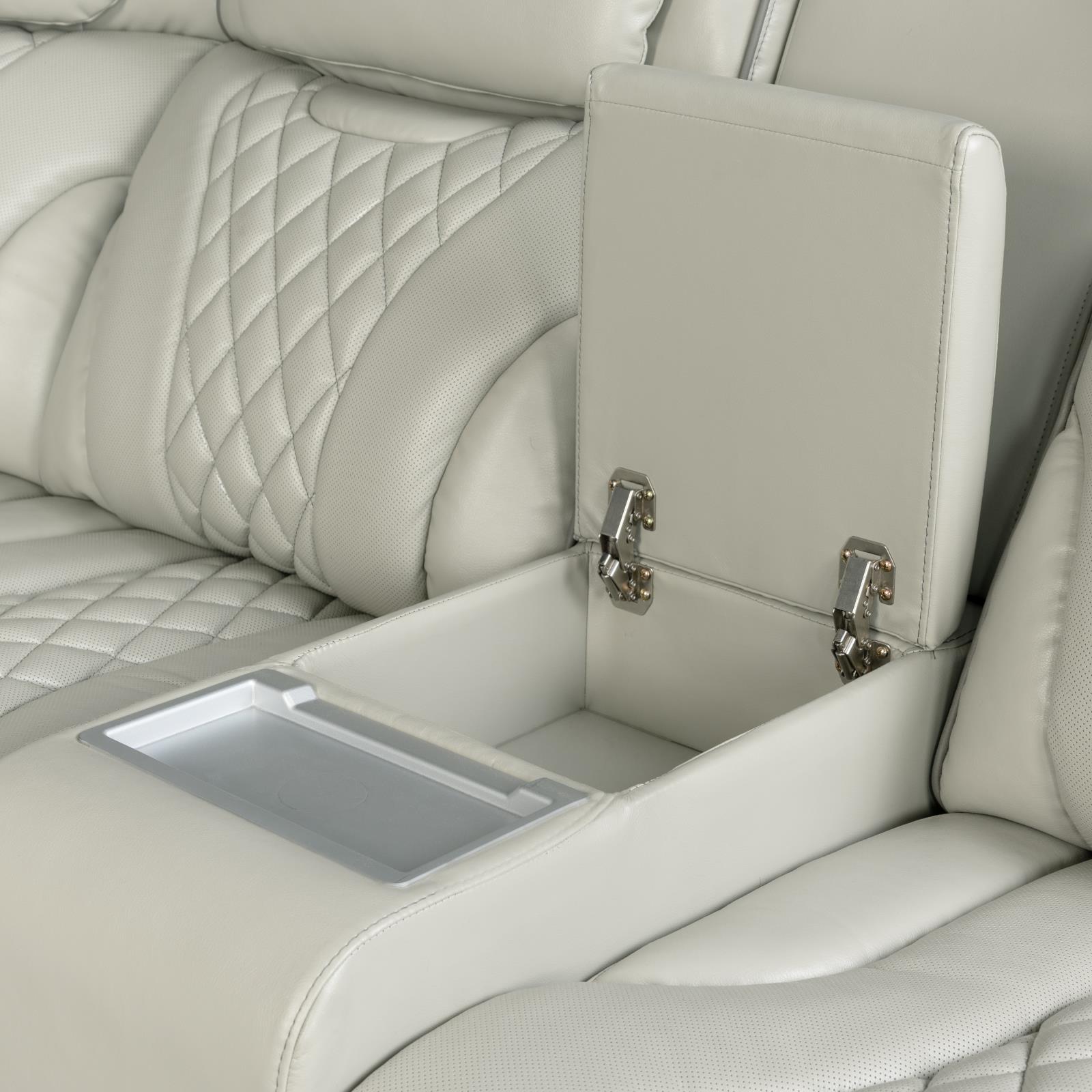 All Star 3-Piece Gray Power Sectional with Power Headrest — view 7