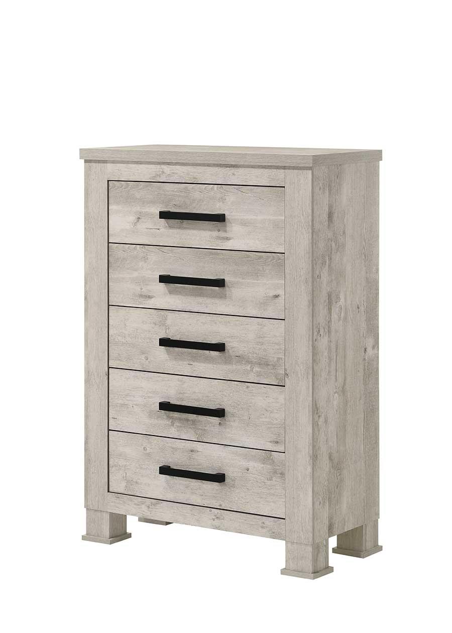 Dore Cream Queen Bed, Dresser, Mirror, Chest & Nightstand — view 6