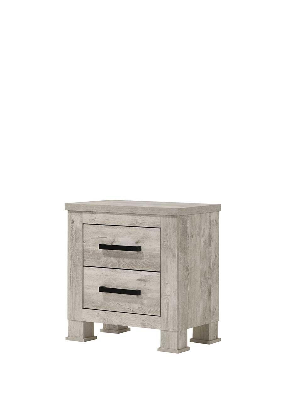 Dore Cream 2-Drawer Nightstand