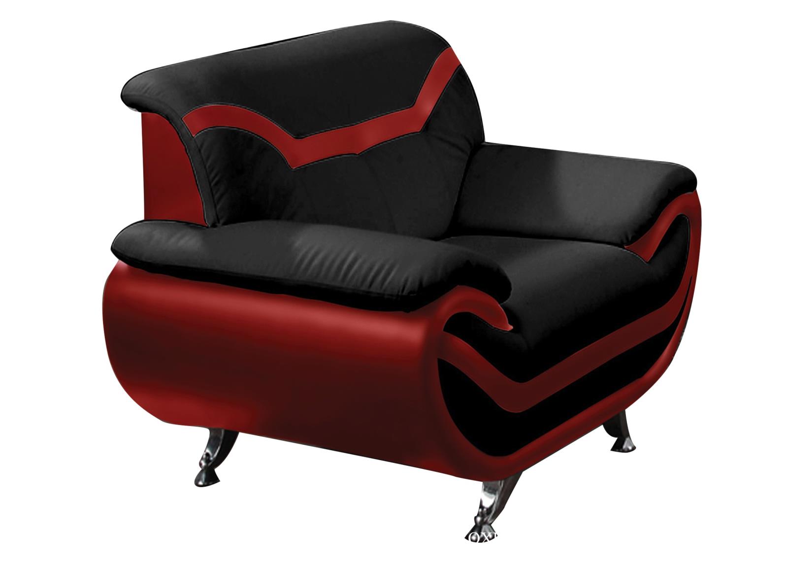 Reno Black & Red Chair