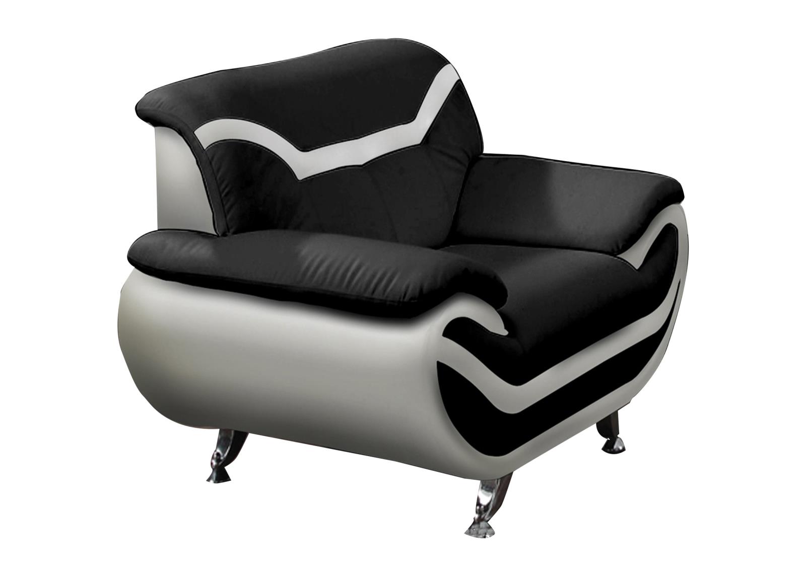 Reno Black & White Chair
