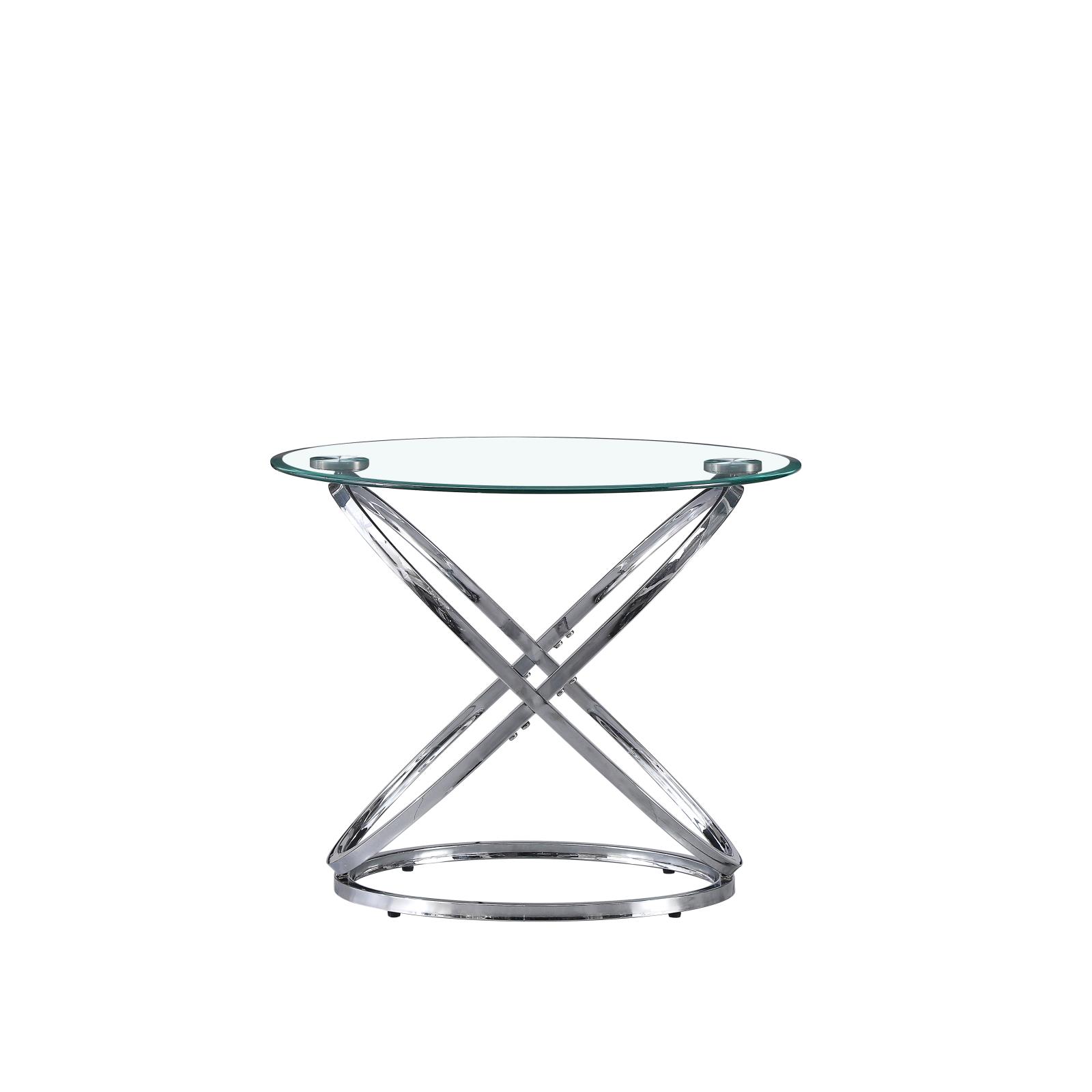 Helix Chrome End Table