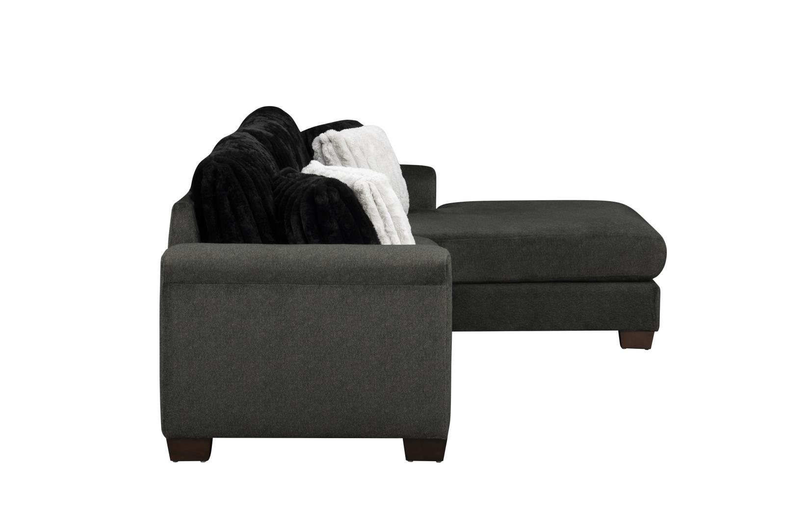 Haisley Dark Gray Sectional — view 5