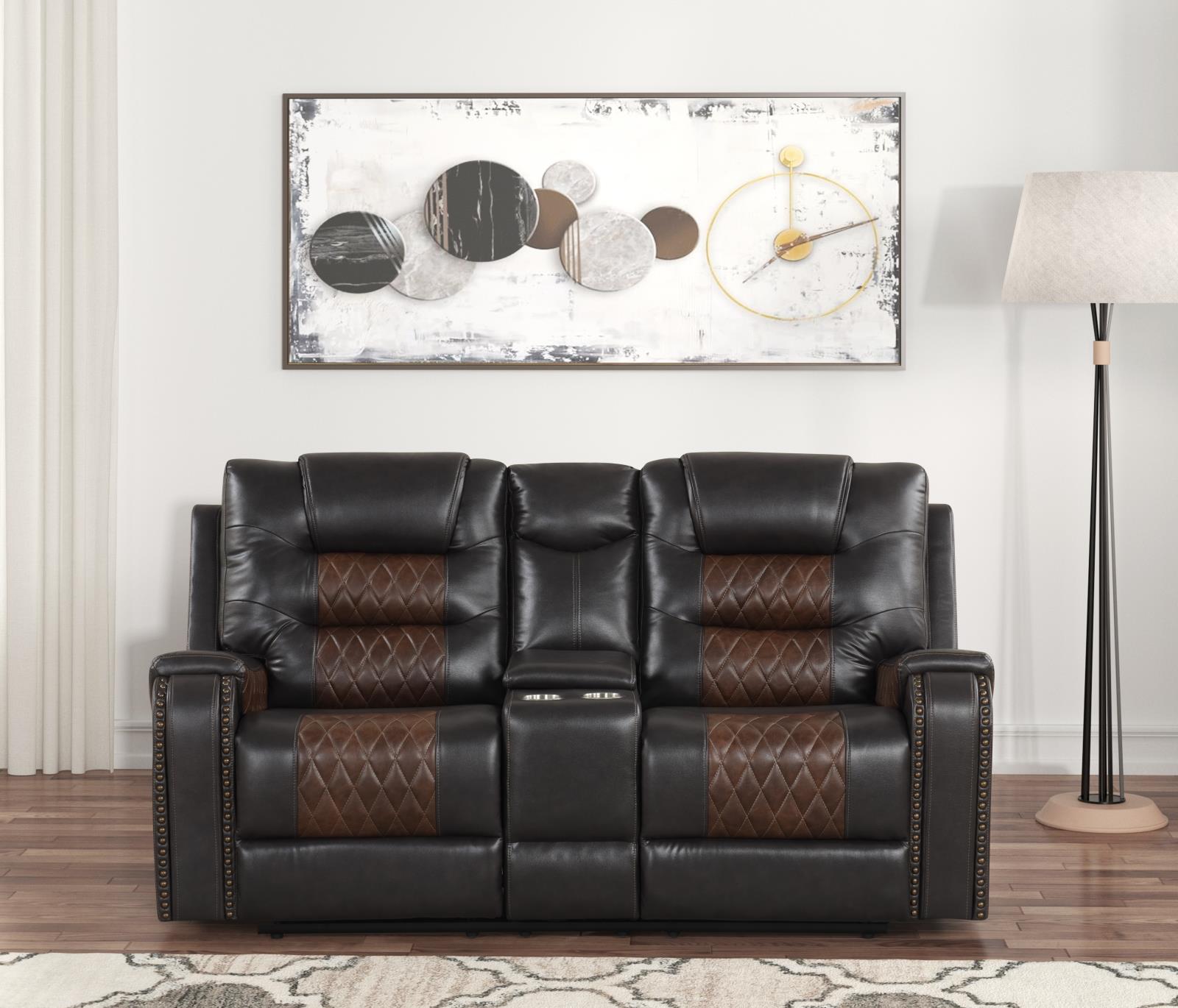 Ohio Brown Manual Reclining Sofa, Loveseat & Recliner — view 4