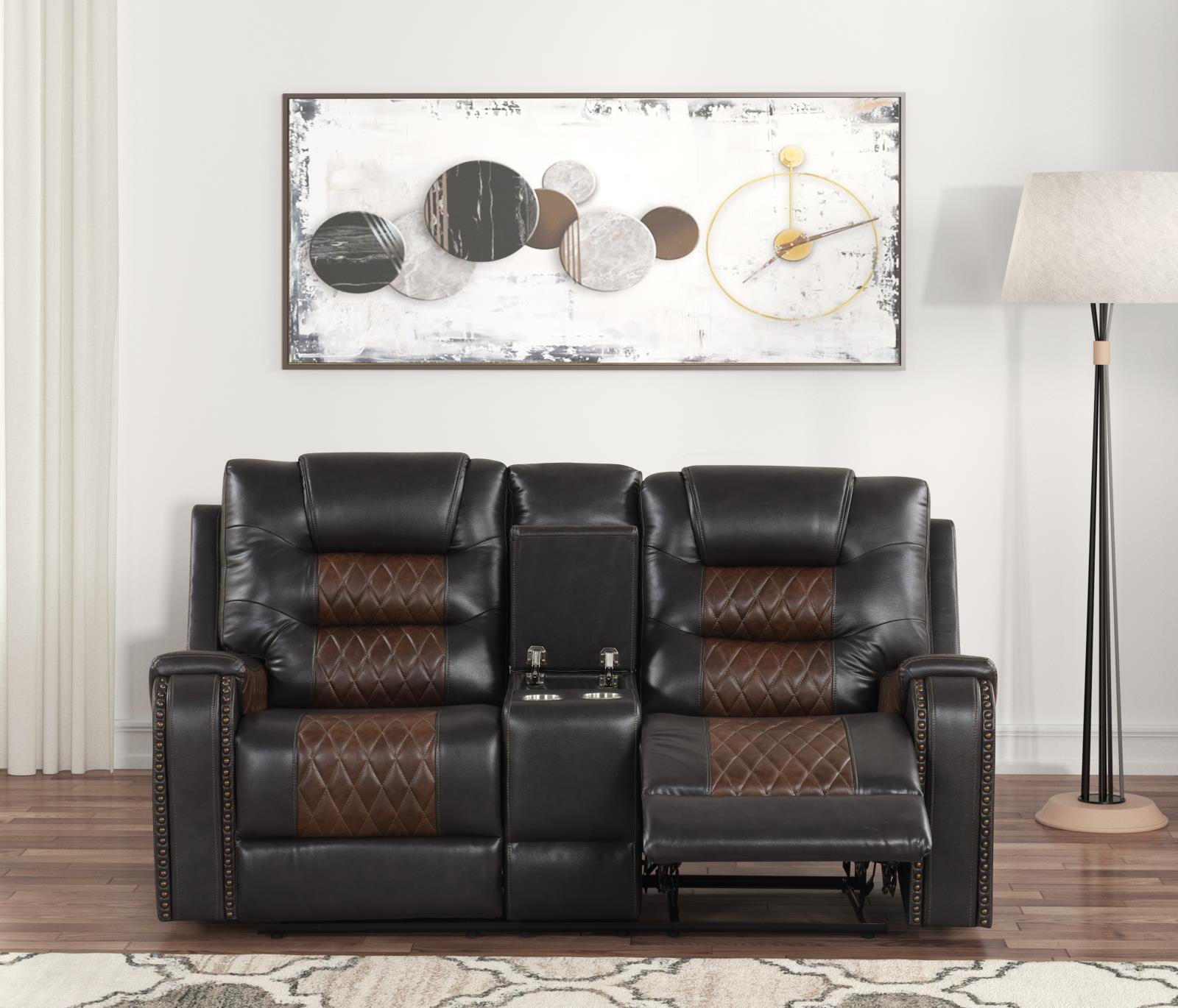 Ohio Brown Manual Reclining Sofa, Loveseat & Recliner — view 6