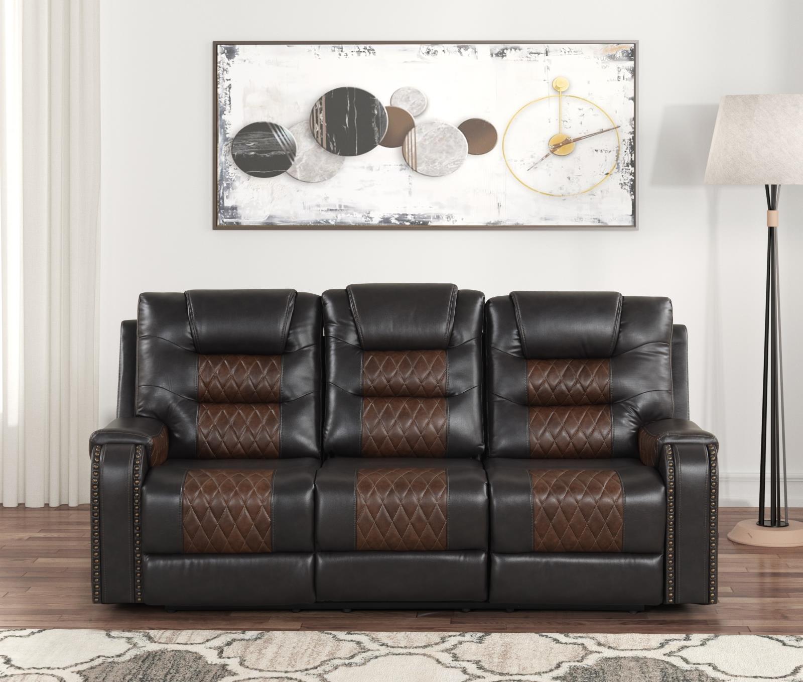 Ohio Brown Manual Reclining Sofa, Loveseat & Recliner — view 5
