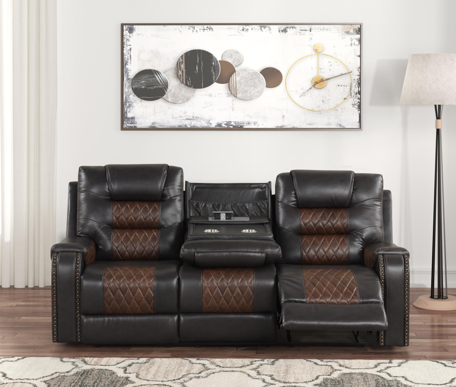 Ohio Brown Manual Reclining Sofa, Loveseat & Recliner — view 7