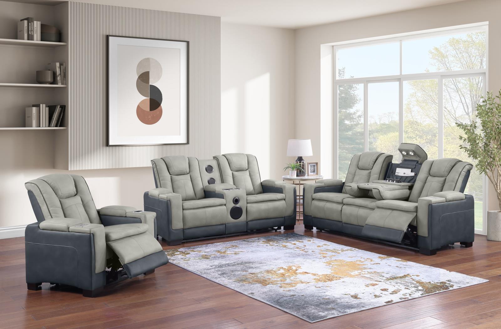 Molly Gray Gray Pwr Recliner