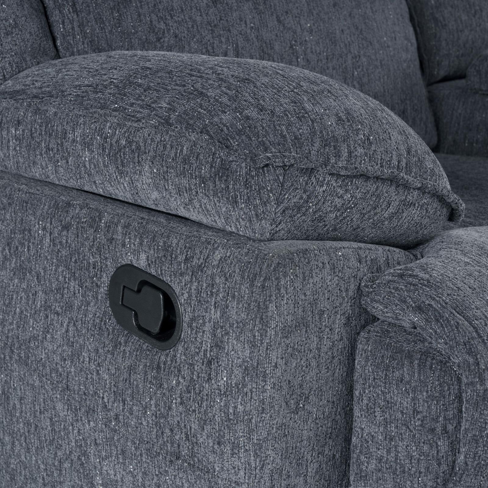 Asheville Gray Manual Reclining Sofa & Loveseat — view 5