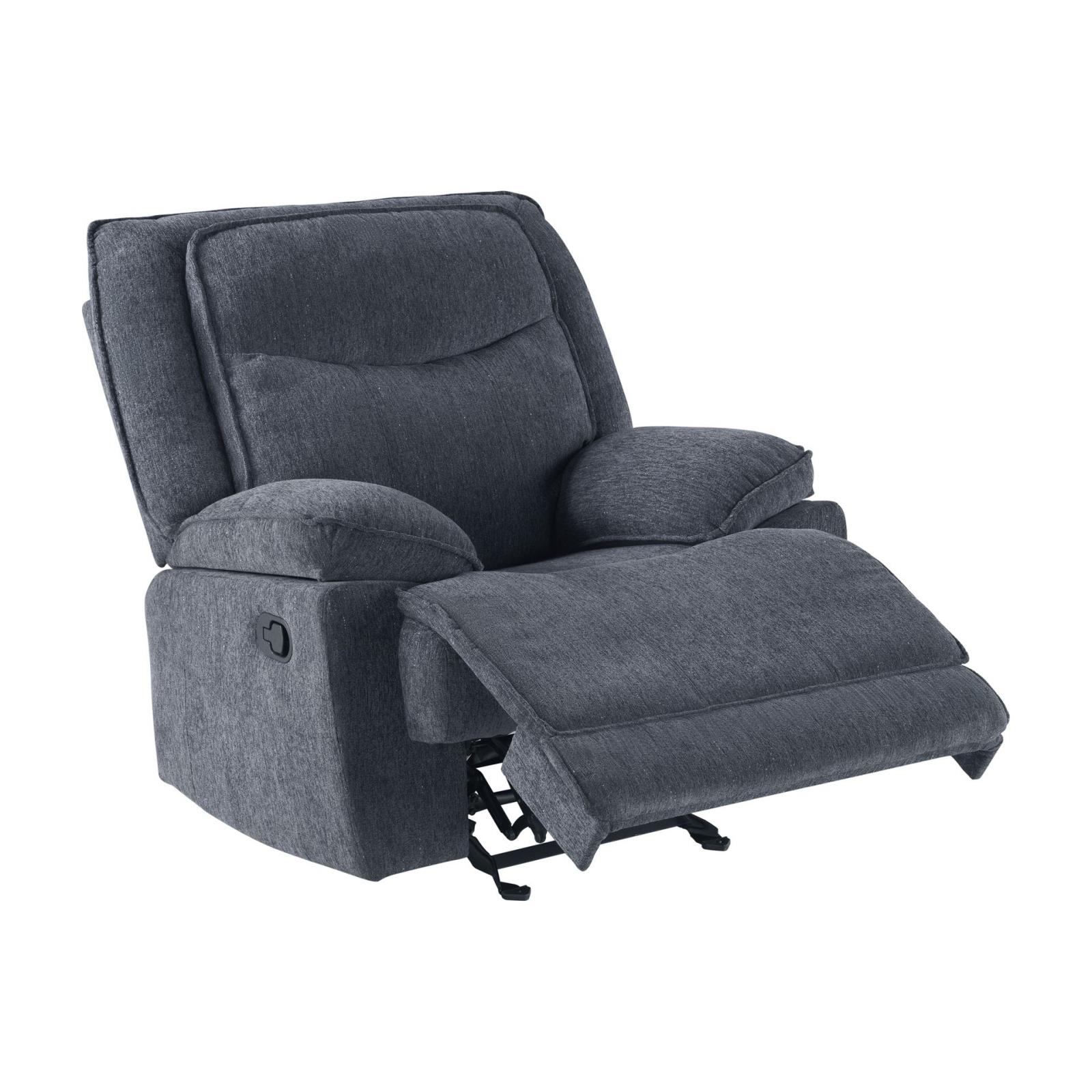 Asheville Gray Manual Glider Recliner