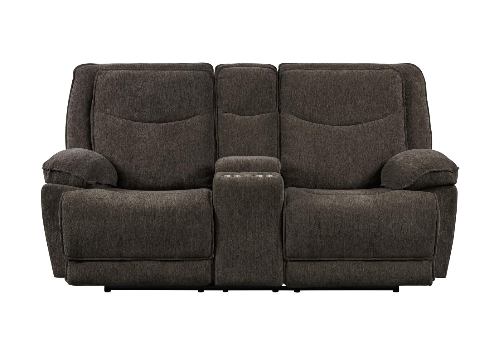 Asheville Brown Manual Recliner Loveseat