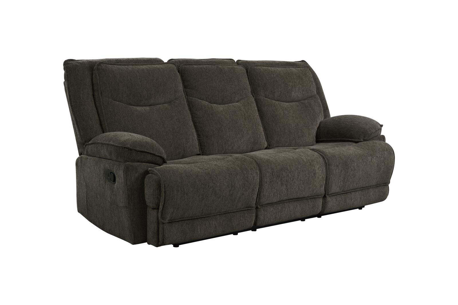 Asheville Brown Manual Reclining Sofa & Loveseat — view 5