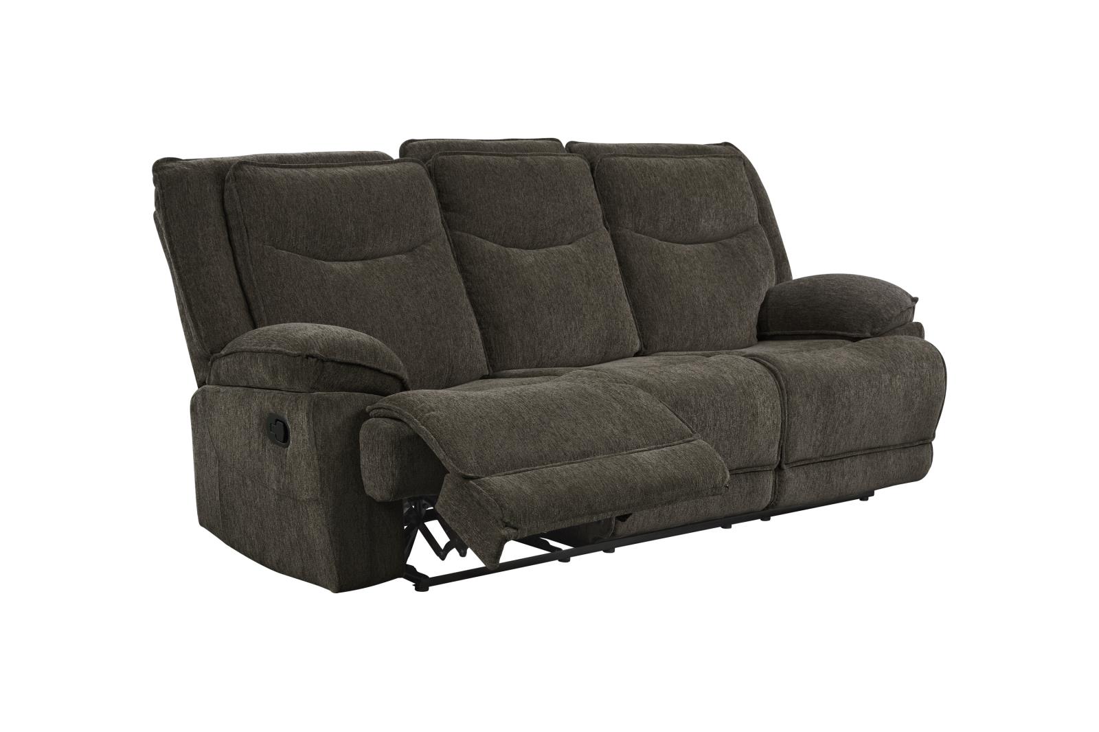 Asheville Brown Manual Reclining Sofa & Loveseat — view 6