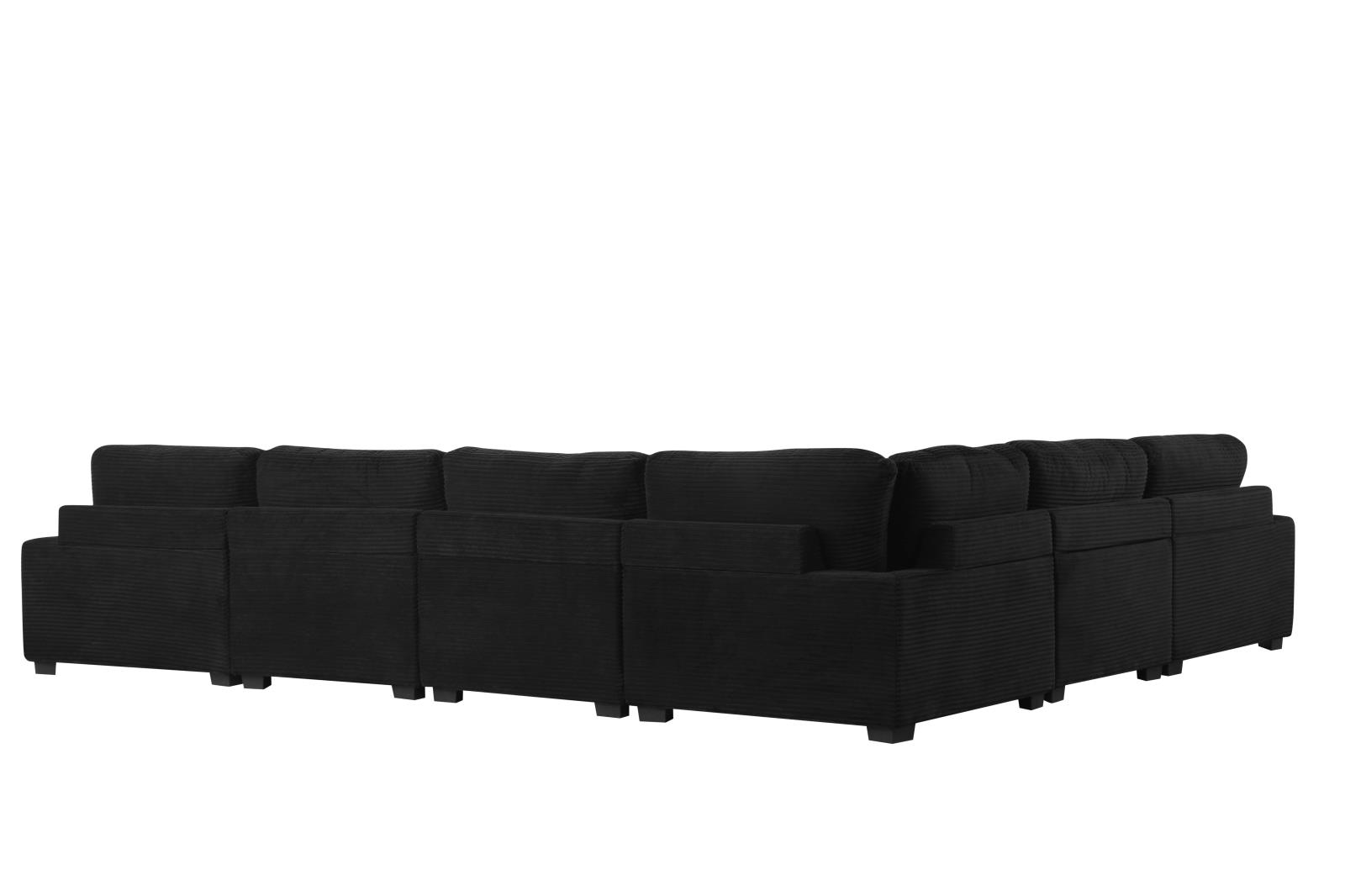 Carla Black 6-Piece Sectional (Laf Chair — view 2