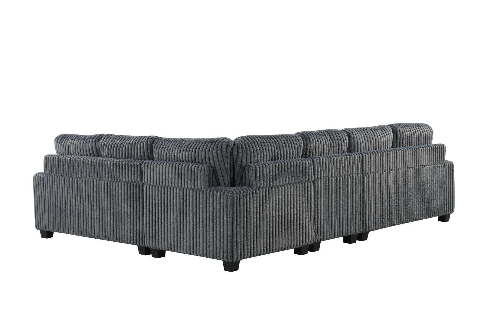 Rana Gray Sectional — view 3