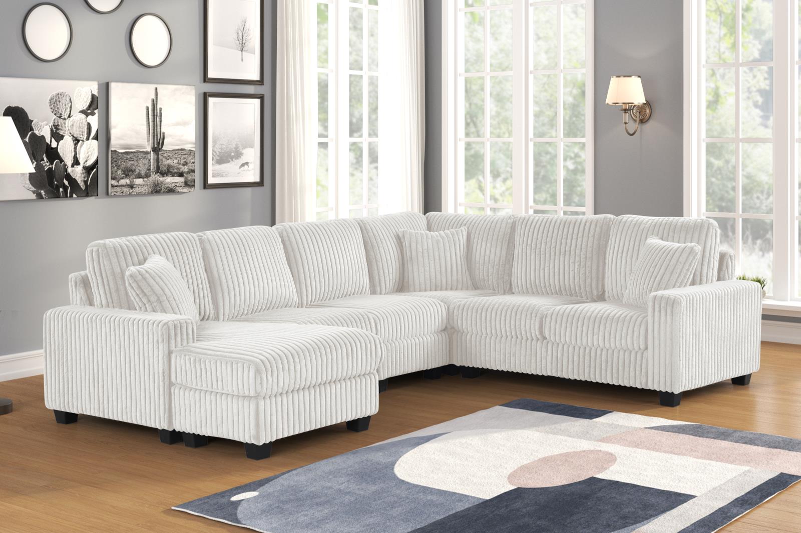 Rana White Sectional