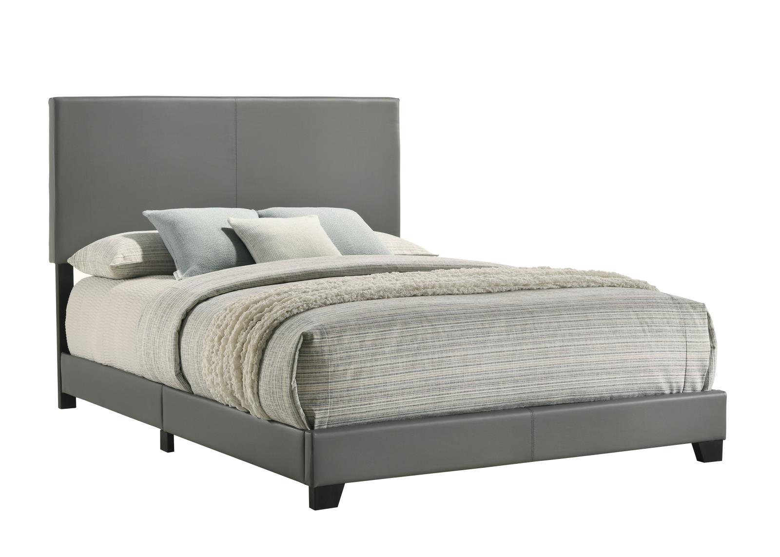 Wade Gray Upholstered Queen Bed