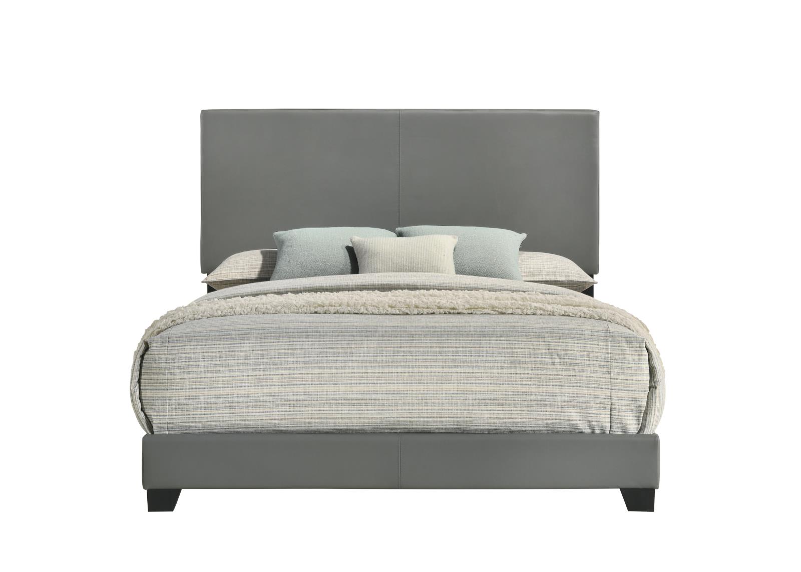 Wade Gray Upholstered Queen Bed — view 3