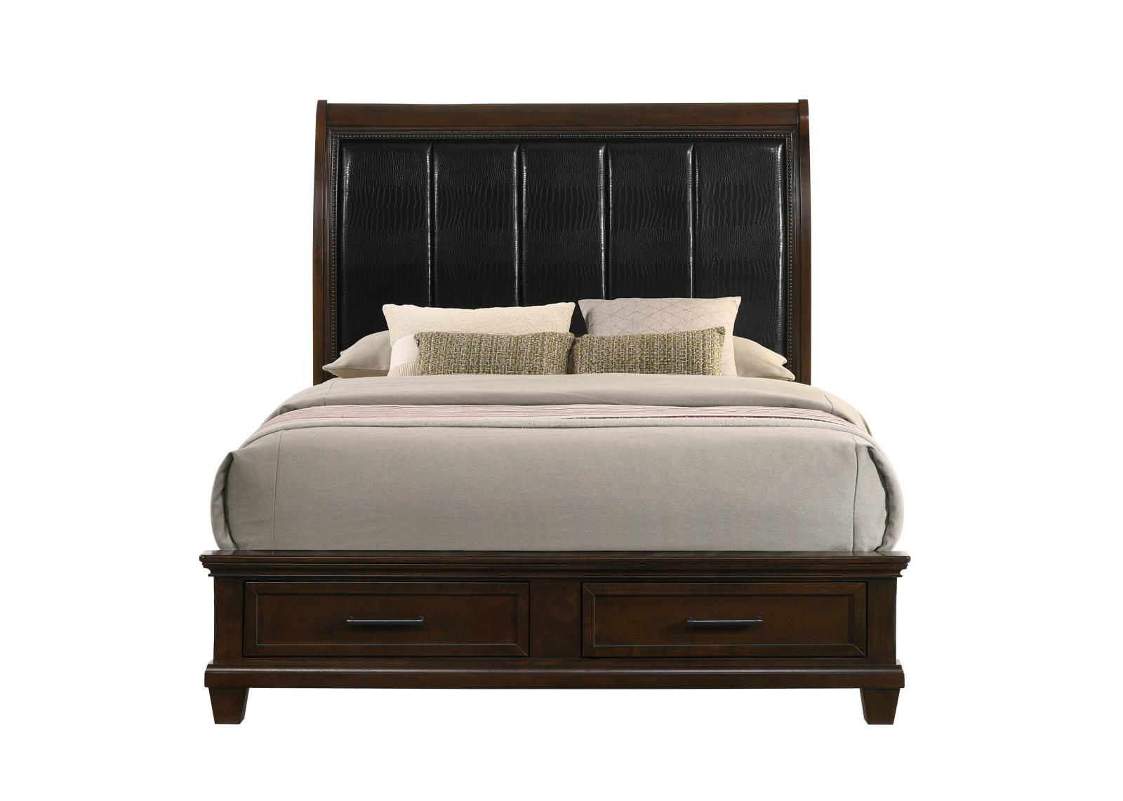 Bradford Brown King Bed, Dresser, Mirror, Chest & Nightstand — view 7