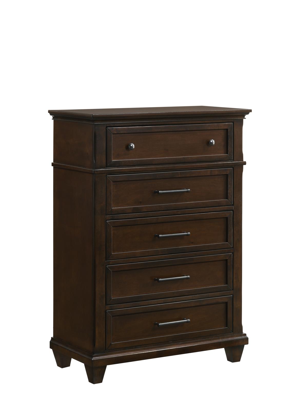 Bradford Brown King Bed, Dresser, Mirror, Chest & Nightstand — view 5
