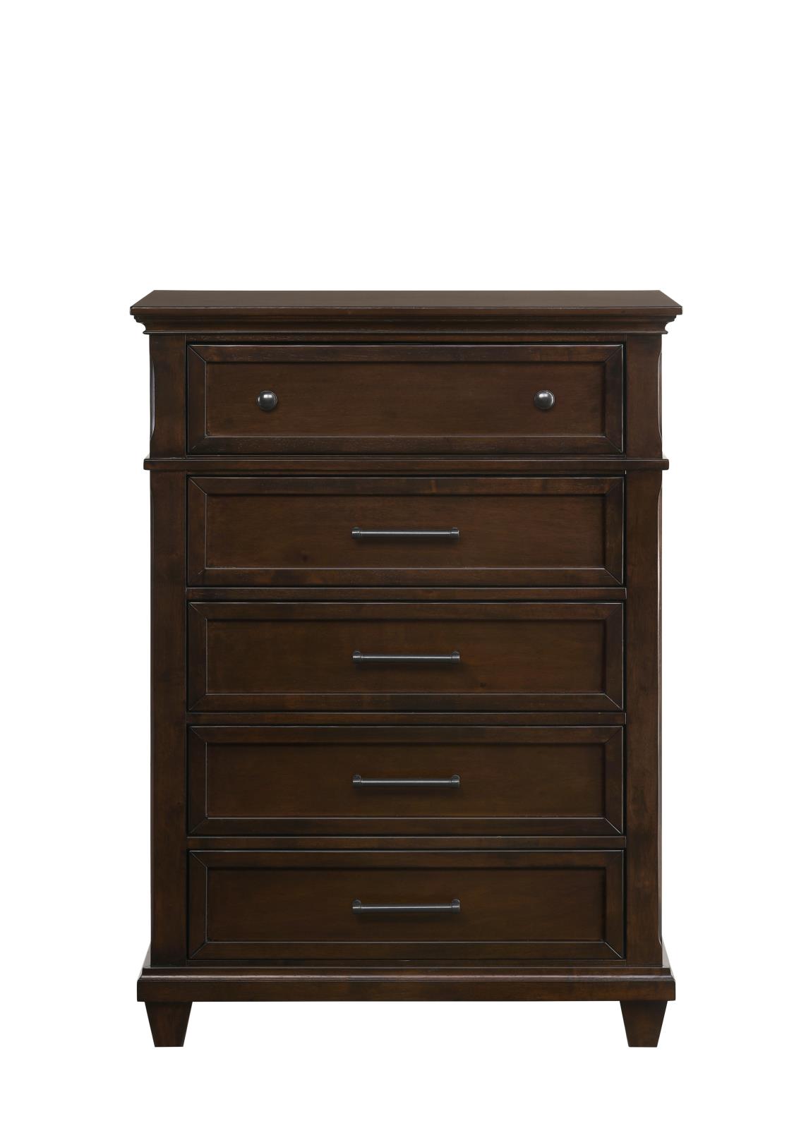 Bradford Brown King Bed, Dresser, Mirror, Chest & Nightstand — view 10
