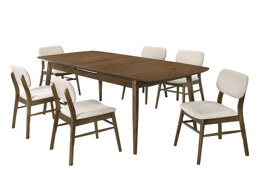 Drapper Oak Color Rectangular Shape Dining Table