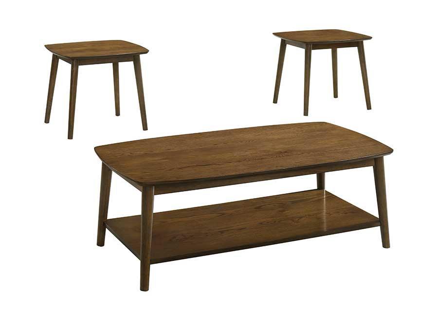 Drapper Oak Color 3-Piece Coffee Table Set — view 3
