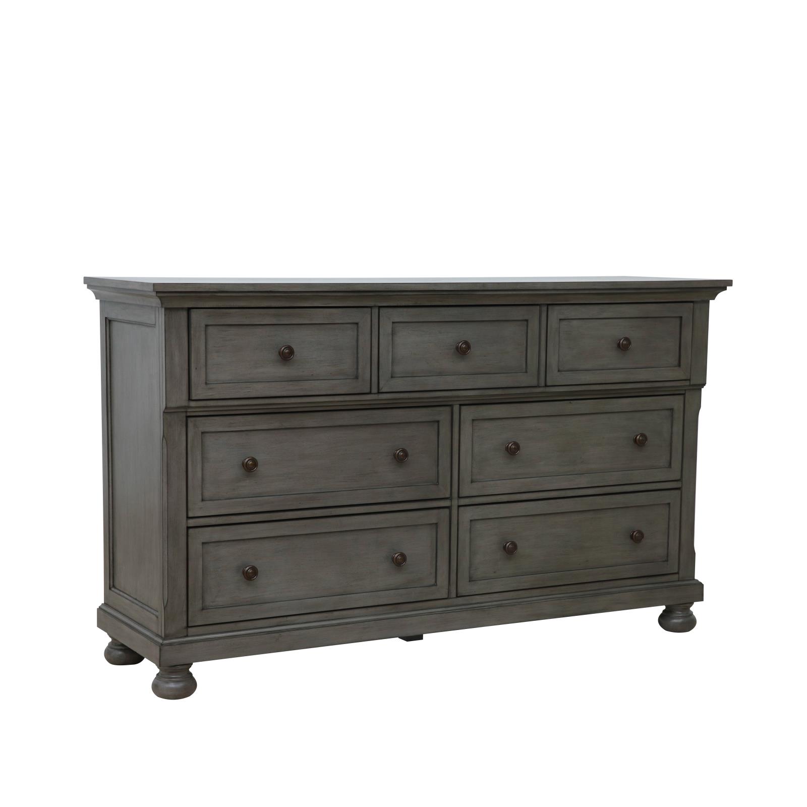 Eliana Gray Queen Bed, Dresser, Mirror, Chest & Nightstand — view 3