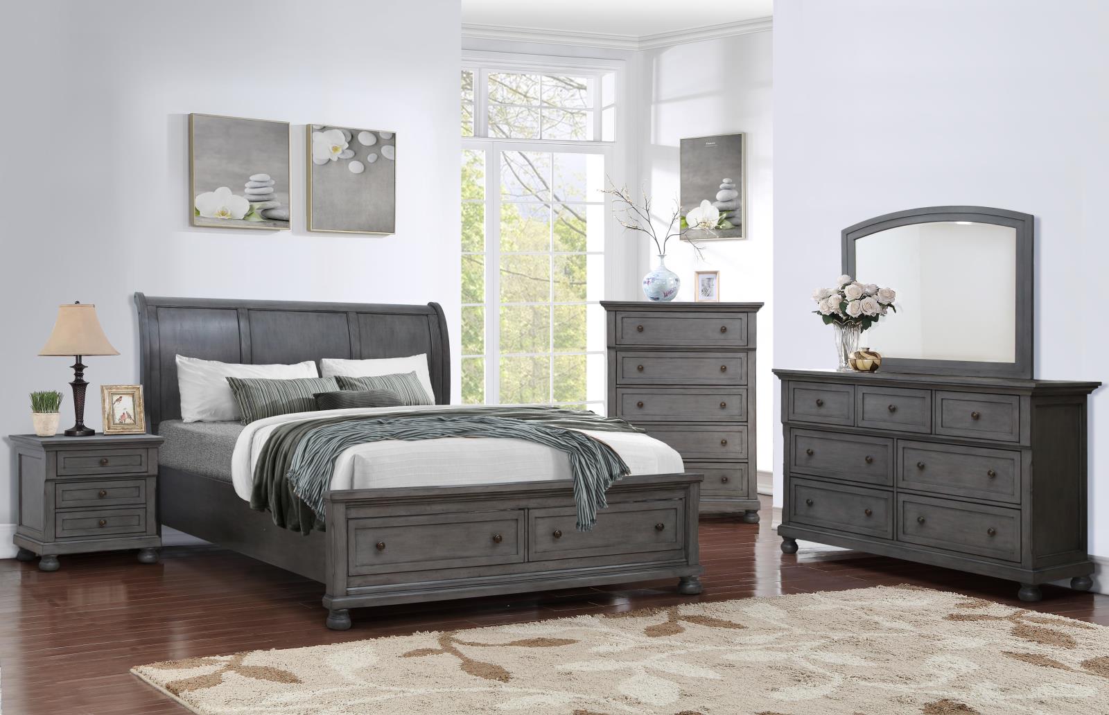 Eliana Gray 2-Drawer Nightstand — view 2