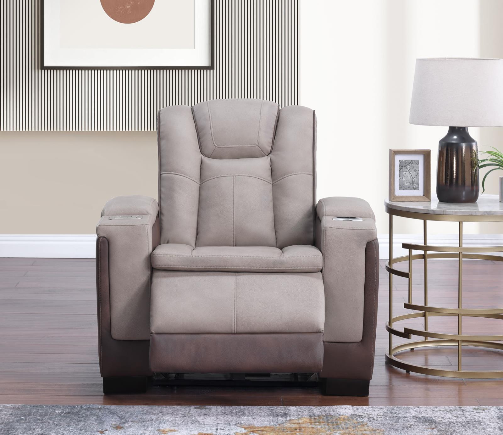 Molly Brown- Beige with: Pwr Recliner — view 2
