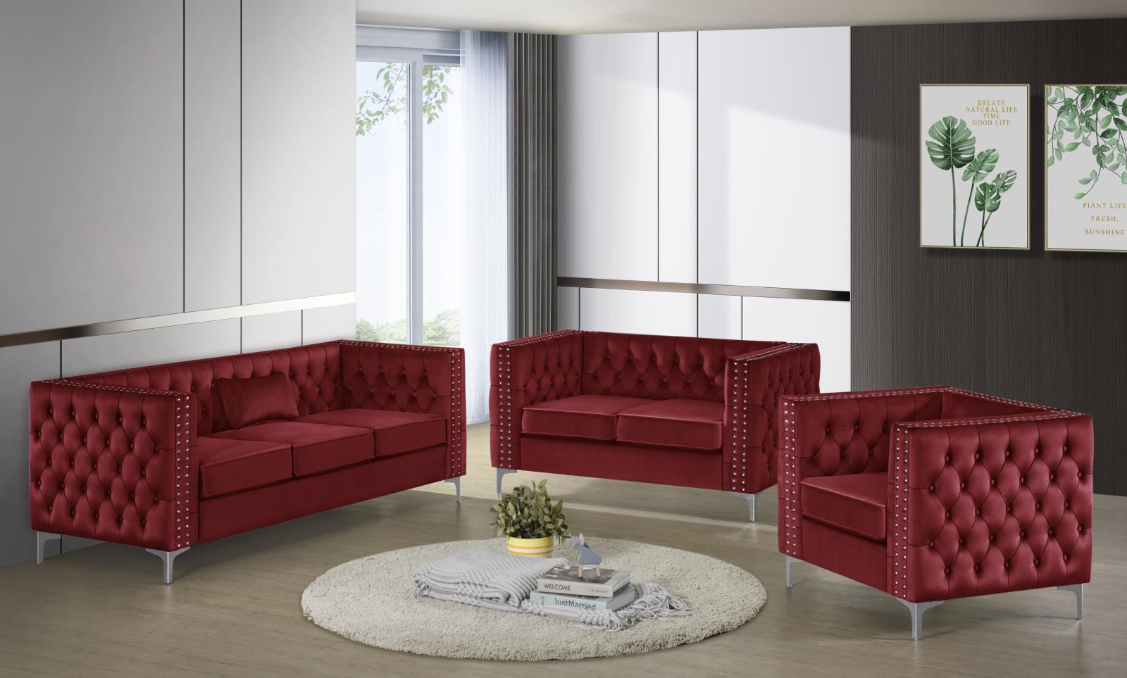 Valley Red Sofa