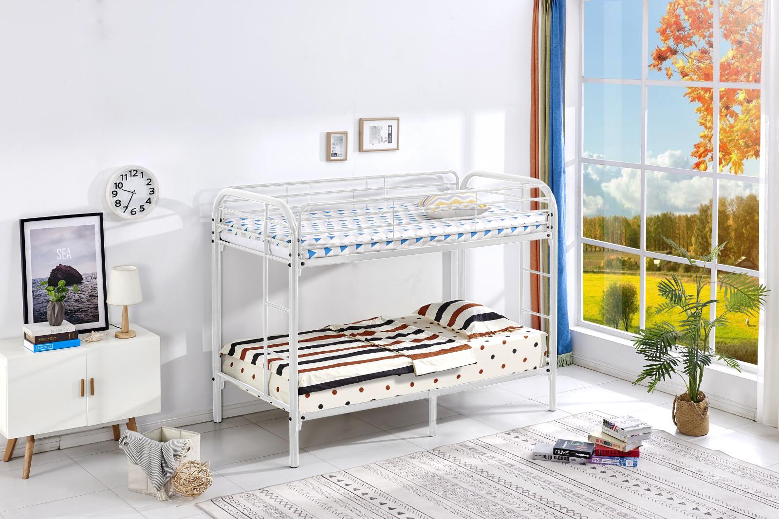 Bradford White Twin/Twin Metal Bunkbed